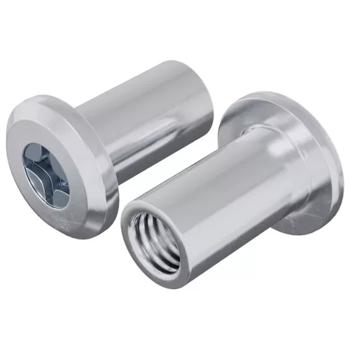  Záró Anya 2 pcs Ezüst M6 x 15 mm Acél