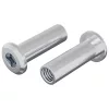 Záró Anya 2 pcs Ezüst M6 x 15 mm Acél