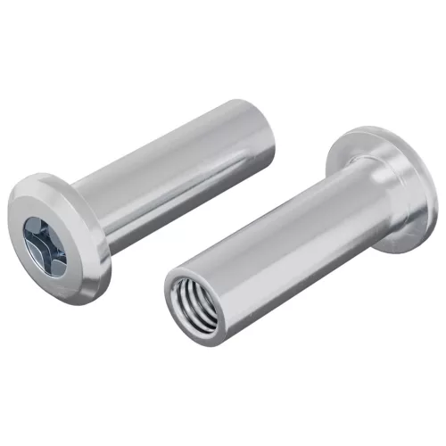  Záró Anya 2 pcs Ezüst M6 x 15 mm Acél