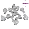  Zár Csavar Egyszínű 12 pcs Ezüst M6 x 12 mm Acél