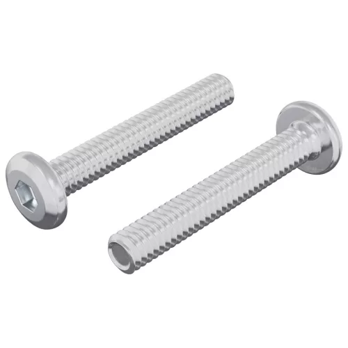  Zár Csavar Egyszínű 2 pcs Ezüst M6 x 35 mm Acél