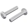  Fejzár Csavar 2 pcs Ezüst M6 x 35 mm Acél