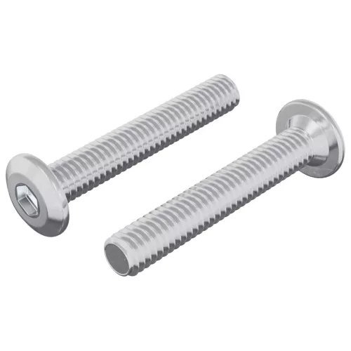  Fejzár Csavar 2 pcs Ezüst M6 x 35 mm Acél