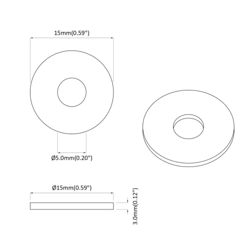  alkalmas lapos alátéthez 36000 pcs Fekete 15 x 4 x 3 mm