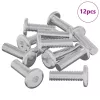  Csavar 12 pcs Ezüst 8 x 25 mm Acél