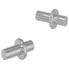  Polc Peg Egyszínű 2 pcs Ezüst 8,6 x 8,6 x 14,6 mm Acél