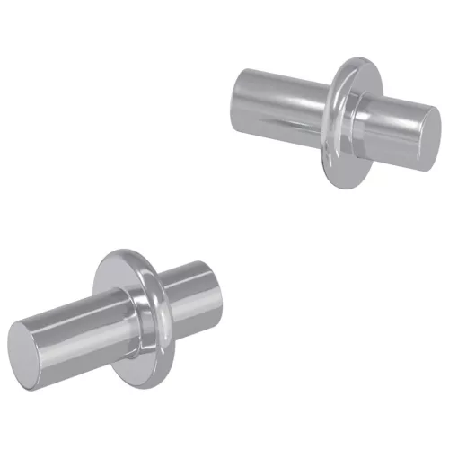  Polc Peg Egyszínű 2 pcs Ezüst 8,6 x 8,6 x 14,6 mm Acél