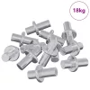  Polc Peg Egyszínű 4500 pcs Ezüst 8,6 x 8,6 x 14,6 mm Acél