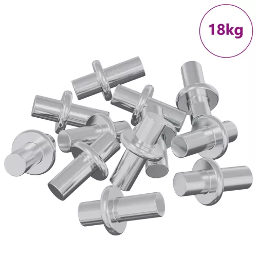  Polc Peg Egyszínű 4500 pcs Ezüst 8,6 x 8,6 x 14,6 mm Acél
