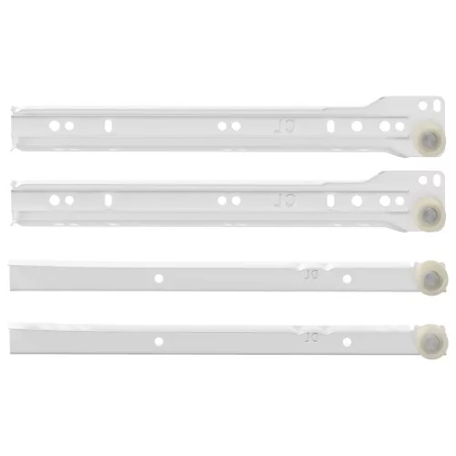  Fiók csúszó 2 pcs Fehér 250 mm Acél