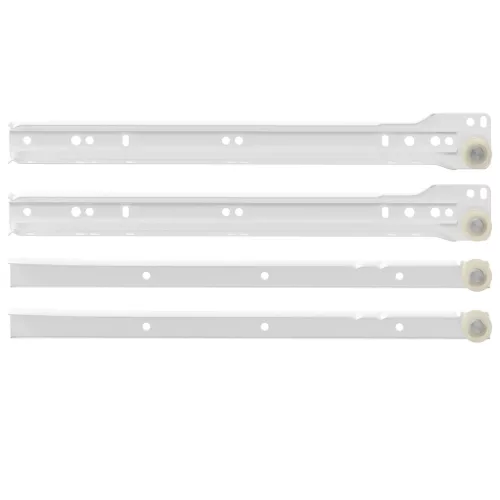  Fiók csúszó 2 pcs Fehér 300 mm Acél