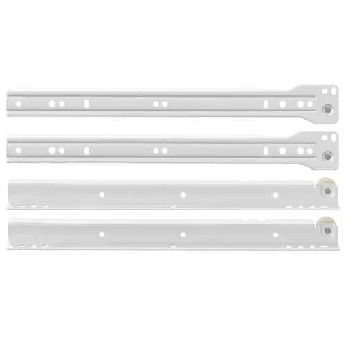  Fiók csúszó 12 pcs Fehér 300 mm Acél