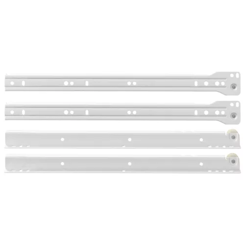  Fiók csúszó 2 pcs Fehér 350 mm Acél