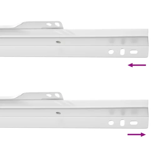  Fiók csúszó 63 pcs Fehér Acél