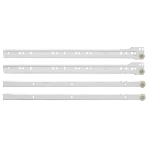  Fiók csúszó 12 pcs Fehér 400 mm Acél