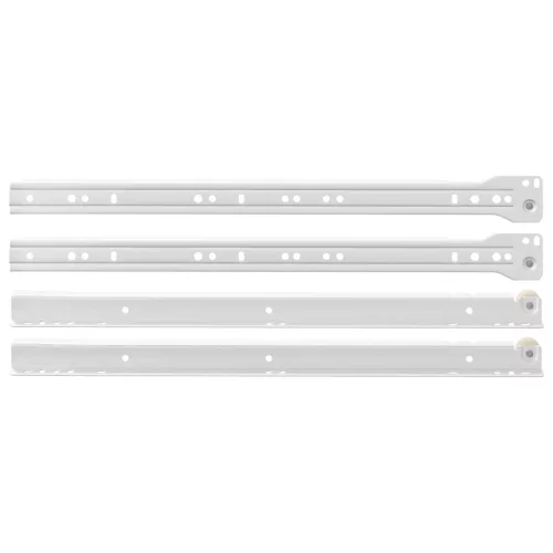  Fiók csúszó 12 pcs Fehér 400 mm Acél