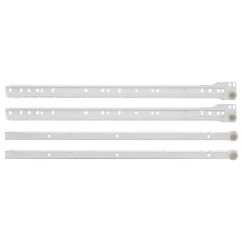  Fiók csúszó 2 pcs Fehér 450 mm Acél