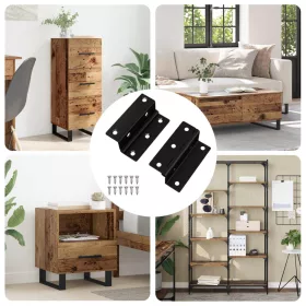  Zsanér 2 pcs Fekete 38 x 17 x 60 mm Vas