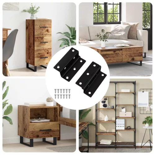  Zsanér 2 pcs Fekete 38 x 17 x 60 mm Vas