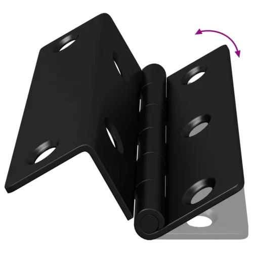  Zsanér 2 pcs Fekete 38 x 17 x 60 mm Vas