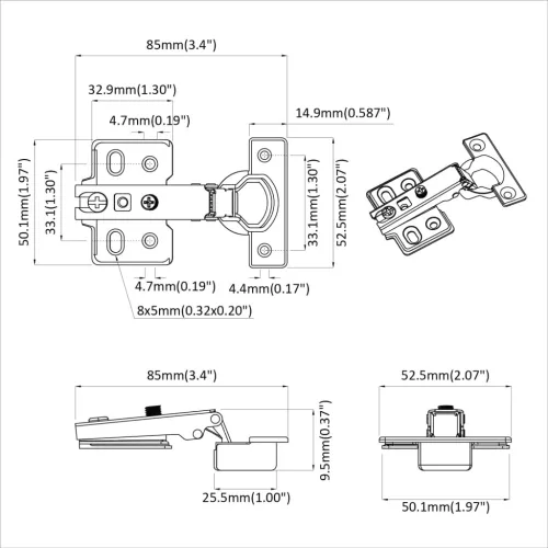 Zsanér 257 pcs Nikkel 26 mm Vas