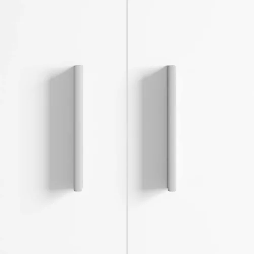  Fogantyú Egyszínű 2 pcs Ezüst 105.7 x 7.4 x 15.5 mm Alumínium