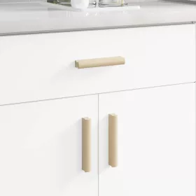    Egyenes Fogantyú 12 pcs Természetes Fa Szín 130 x 25 x 30 mm