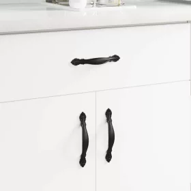  Fogantyú 12 pcs Fekete 150 mm Cink Ötvözet