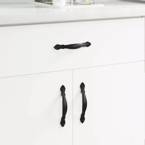  Fogantyú 12 pcs Fekete 150 mm Cink Ötvözet