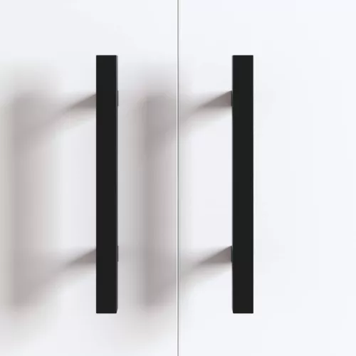  Szekrény Fogantyú 420 pcs Fekete M4 x 18 mm Rozsdamentes acél