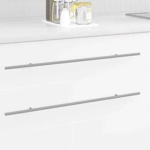  Szekrény Fogantyú 12 pcs Ezüst 1700mm Rozsdamentes acél