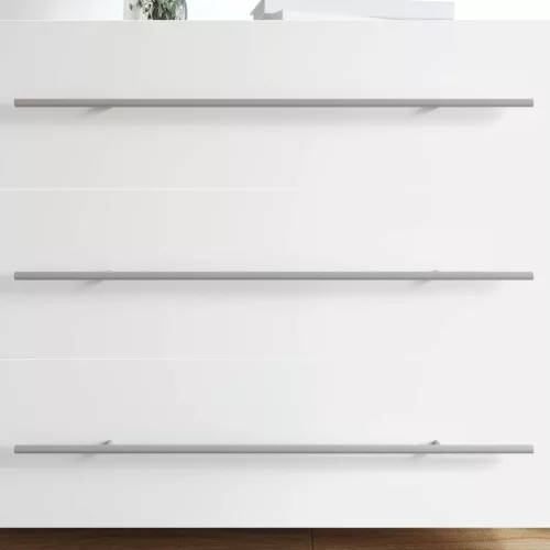  Szekrény Fogantyú 12 pcs Ezüst 1700mm Rozsdamentes acél