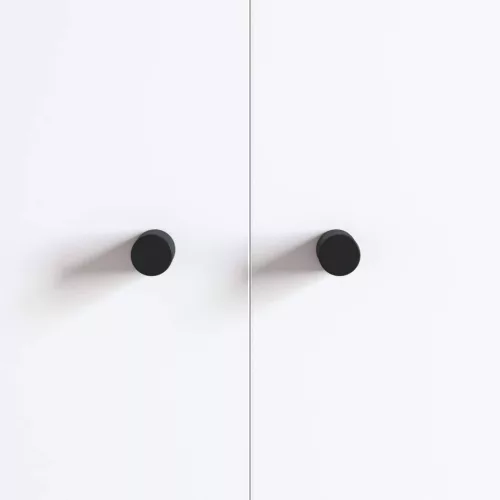  Szekrény Gomb 2 pcs Fekete 18 x 23 mm Vas