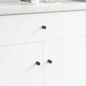  Szekrény Gomb 12 pcs Fekete 18 x 23 mm Vas