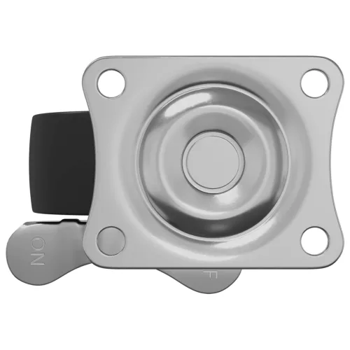  Kerekek 12 pcs Fekete és ezüst 63 x 48 x 46 mm Vas és nylon