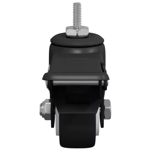  Kerekek 2 pcs Fekete M6 x 1.5 mm Vas és Nylon