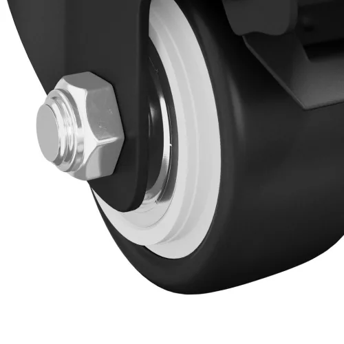  Kerekek 2 pcs Fekete M6 x 1.5 mm Vas és Nylon