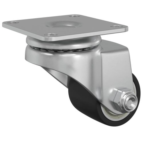  Kerekek 2 pcs Ezüst 50 mm Nylon