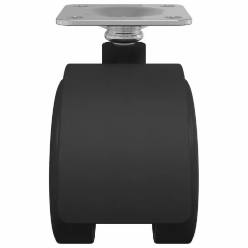  Forgó kerék 2 pcs Fekete 54 mm Vas és PP