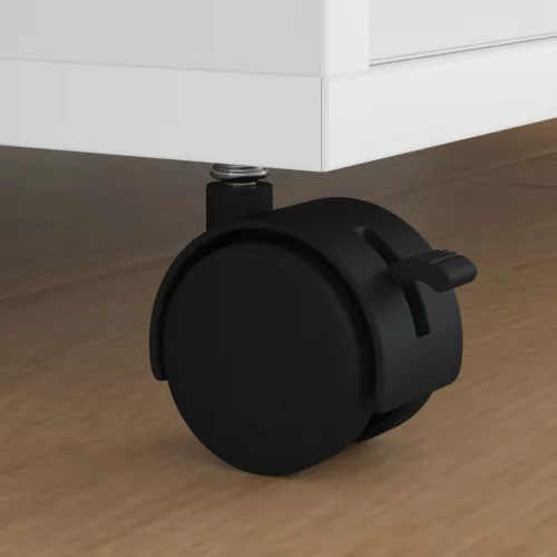  Kerekek Fekete Vas és Polipropilén