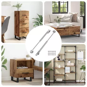    Hidraulikus Gáz Rugó 2 pcs Ezüst 280 x 17 x 16 mm PP és Acél