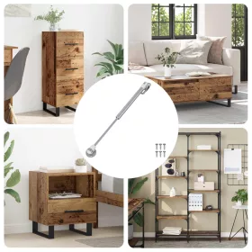    Hidraulikus Gáz Rugó 12 pcs Ezüst 280 x 17 x 16 mm PP és Acél