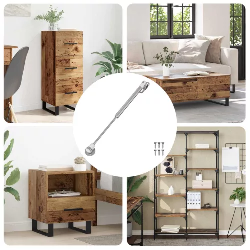  Hidraulikus Gáz Rugó 12 pcs Ezüst 280 x 17 x 16 mm PP és Acél