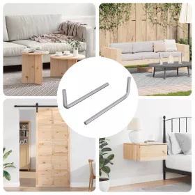  Hatos Kulcs 2 pcs Ezüst 32 x 86 mm Acél