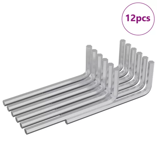  Hatos Kulcs 12 pcs Ezüst 32 x 86 mm Acél
