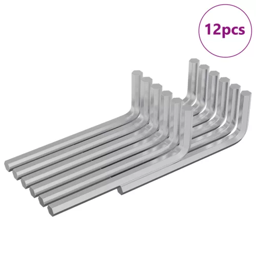  Hatos Kulcs 12 pcs Ezüst 32 x 86 mm Acél