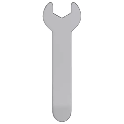  Spanner / kígyószem 2 pcs Ezüst 10 mm Vas