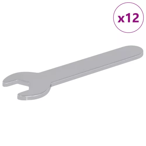  Spanner / kígyószem 12 pcs Ezüst 10 mm Vas