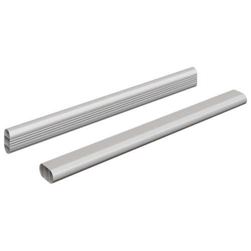  Szekrény rúd 2 pcs Ezüst 764 x 15 x 29 mm Alumínium ötvözet