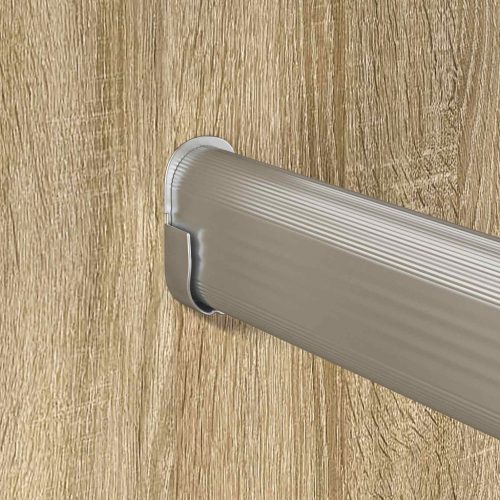  Szekrény rúd 2 pcs Ezüst 764 x 15 x 29 mm Alumínium ötvözet